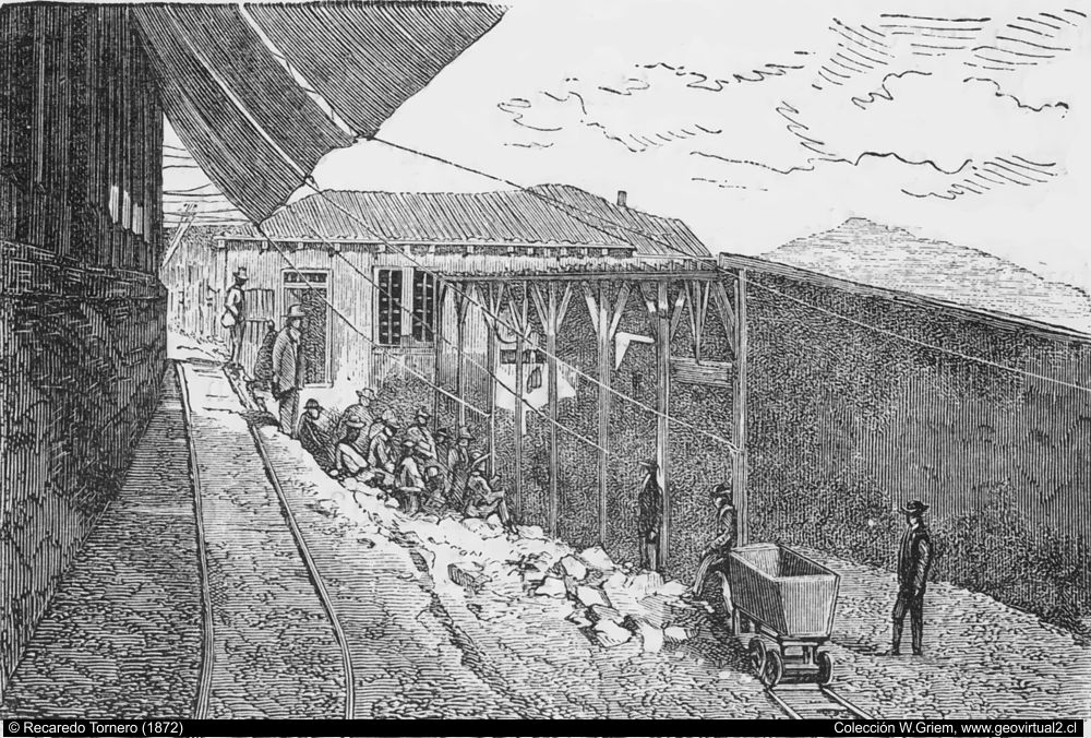 Installationen einer Silbermine in Atacama  (Tornero, 1872) - Die Mine Dolores in Chañarcillo