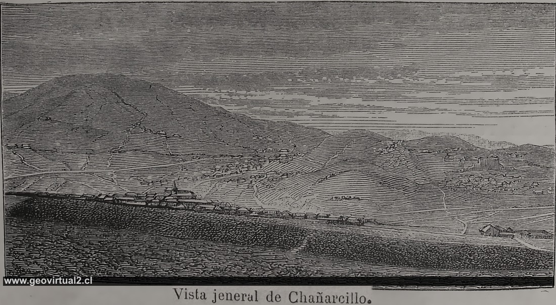 Pueblo de Chañarcillo en 1872 - R. Tornero