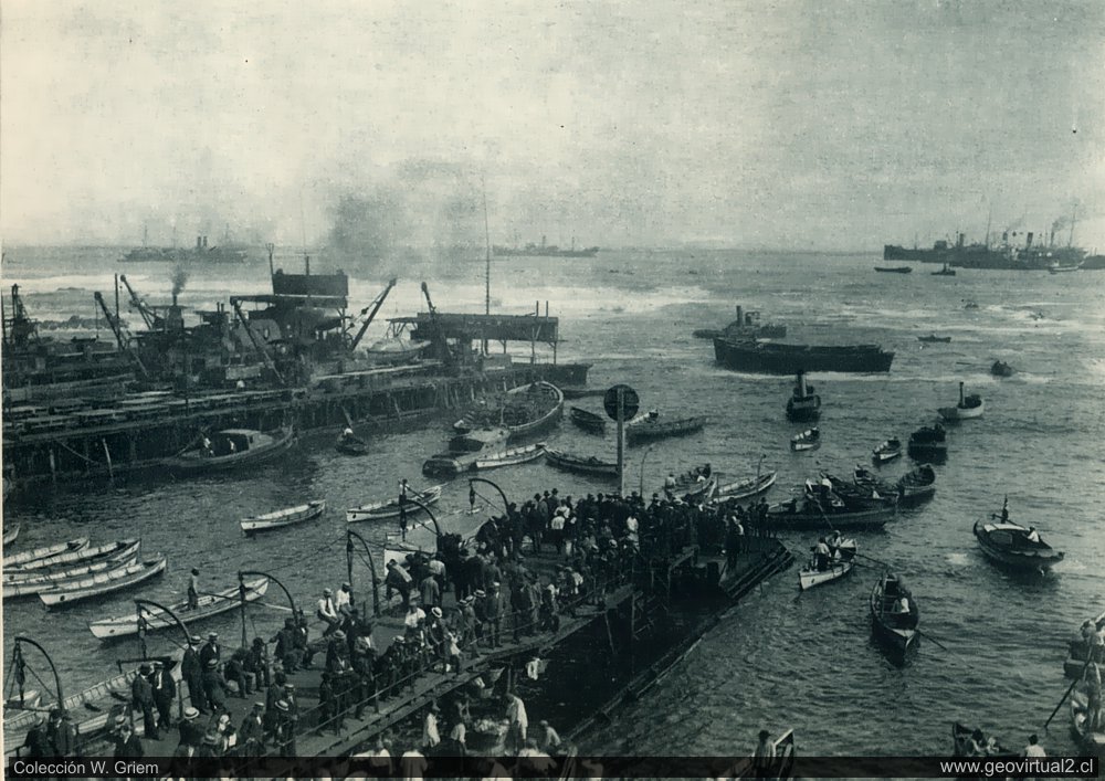 Puerto de Antofagasta en 1917