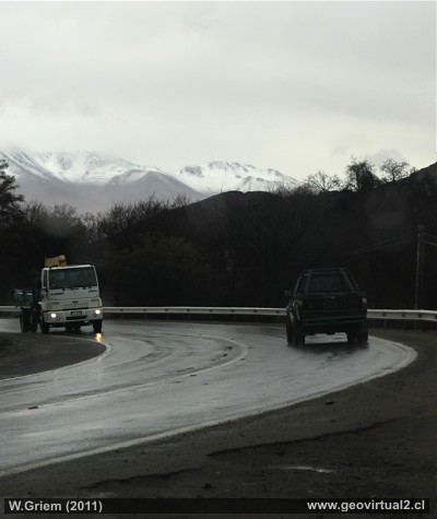 Schnee bei Copiapó in den umliegenden Bergen ein sehr seltenes Ereignis