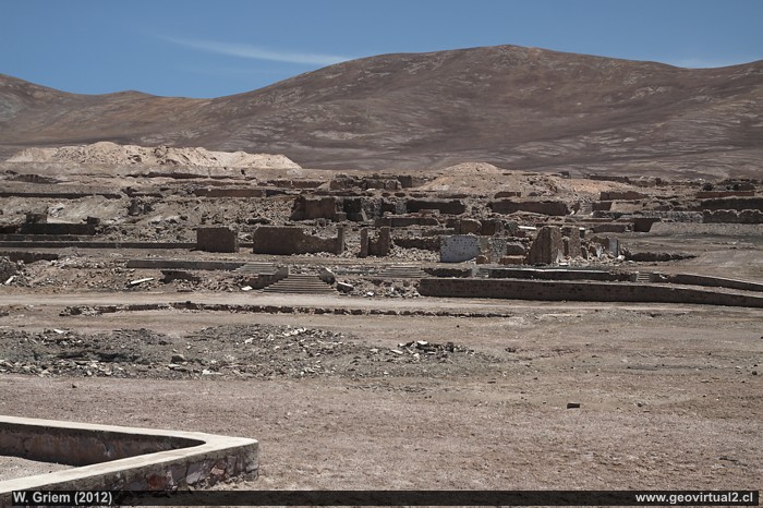 Ruinas de la oficina Santa Luisa, desierto de Atacama