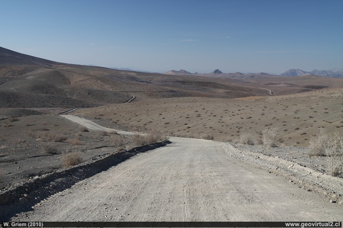 Llano Tirado, camino a portezuelo Dadín - Región de Atacama