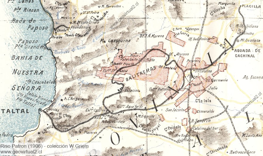 Karte von 1906: Riso