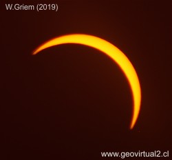 Eclipse solar a la 16:32 hrs