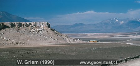 Ignimbrita cerca Laguna Verde (Atacama, Chile)
