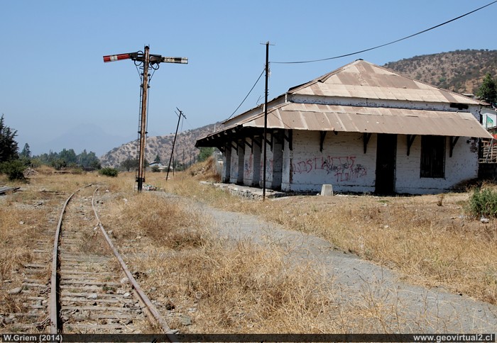 Estación ferrocarril de El Melón, Chile