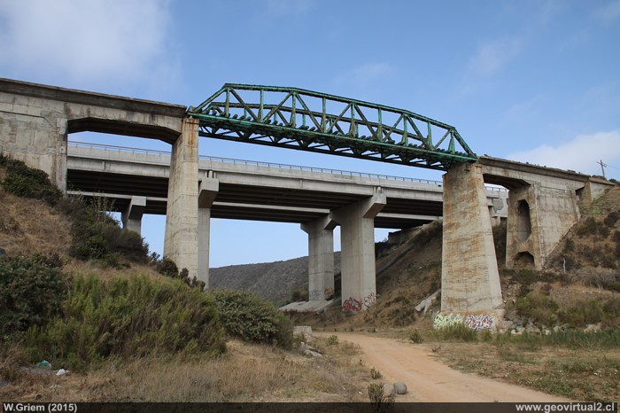 Puente ferroviario de Huaquén, línea longitudinal del Norte de Chile