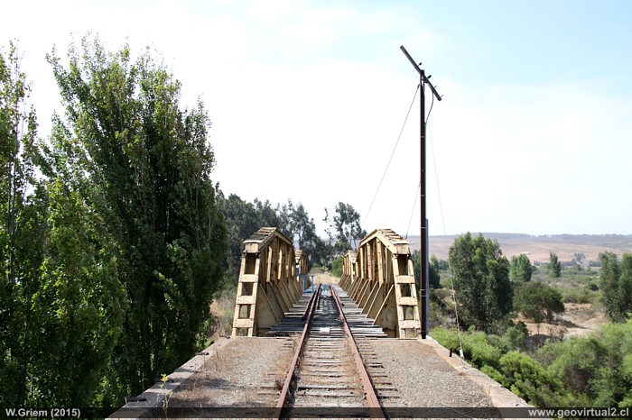 Puente ferrocarril Longotoma en la Región de Valparaíso