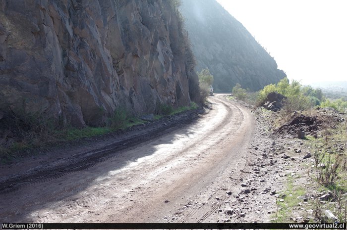 Trayecto del ferrocarril del Valle Elqui cerca de Pelicana, Región de Coquimbo - Chile