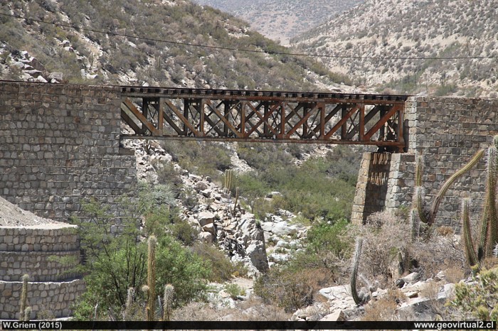 Puente de Llahuin, ferrocarril longitudinal de Chile