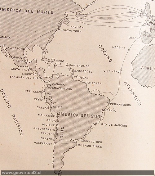 Unterwasser kabel im jahre 1883 - Globalisierung in der Telekomunikation