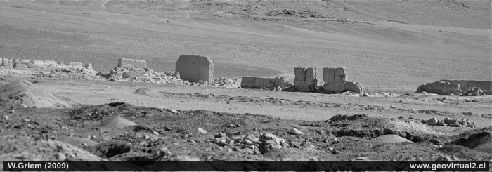 Ruinas de la planta de la mina Dulcinea en Atacama