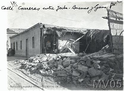Foto des Erdbeben in Copiapó 1922