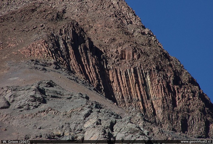 Columnatas de rocas volcanicas