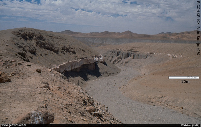 Ignimbritas en las gravas de Atacama, mioceno