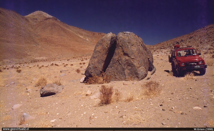 Desintegración por calor, rotura por calor (Región Atacama)