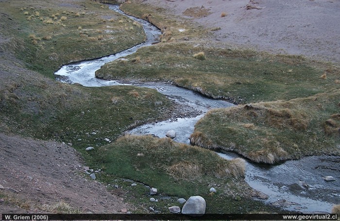 río con meandros - el Cachito en la Región Atacama