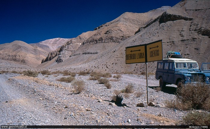 Quebrada Larga um 1989; Atacama Wüste, Atacama Region - Chile