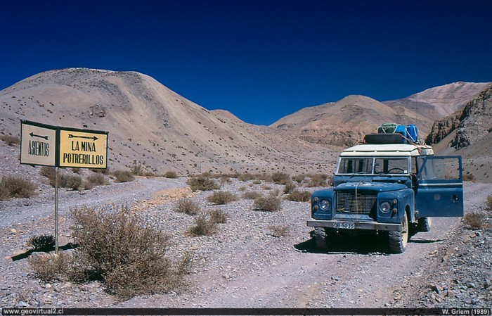 Das Asientos Tal, in der Nähe von Potrerillos, Atacama-Wüste, Chile