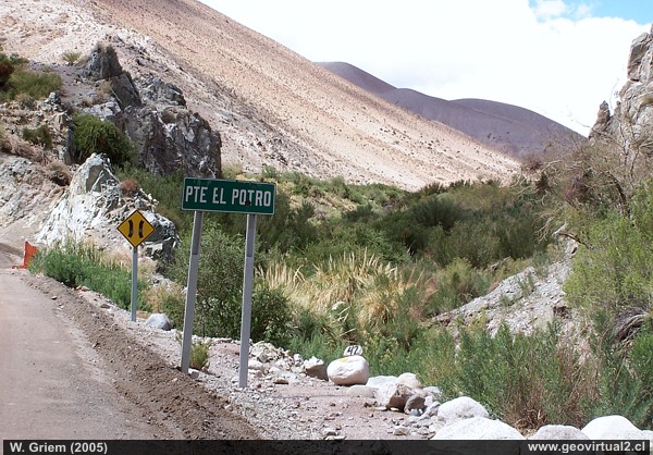 Junta de Potro im oberem Copiapo Tal in den norchilenischen Anden der Atacama-Wüste