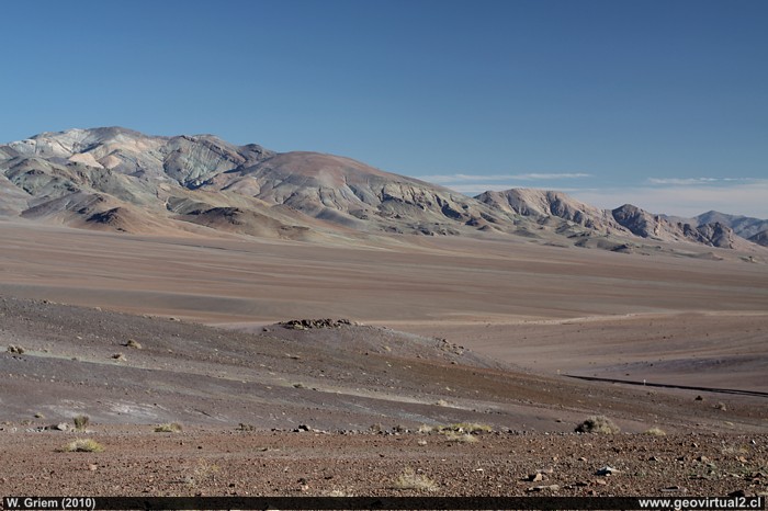 Desierto de Atacama, sierra Fraga en Chile