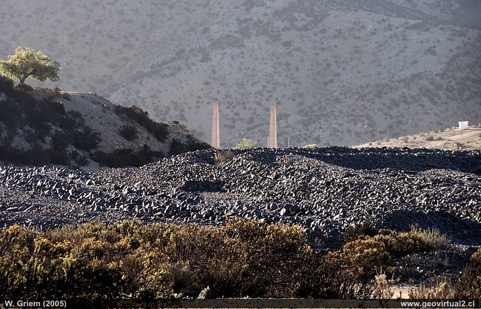 The ruins of the Labrador smelter in the Atacama Desert, Chile