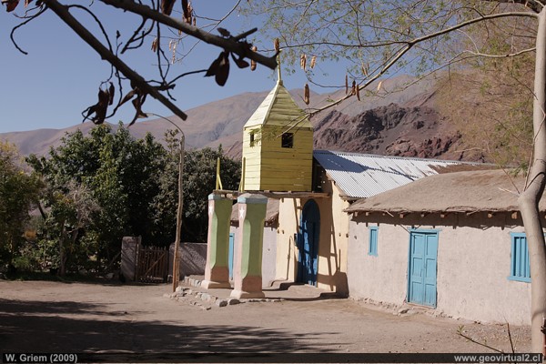 Chapel of Pinte in the Atacama Region, Chile