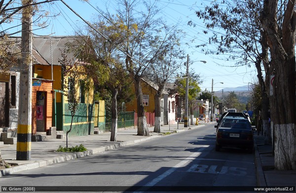Calle tipica de Vallenar, Región Atacama; Chile