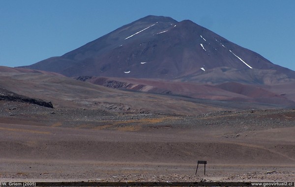 Der Vulkan Copiapo in den Anden von Atacama - Chile