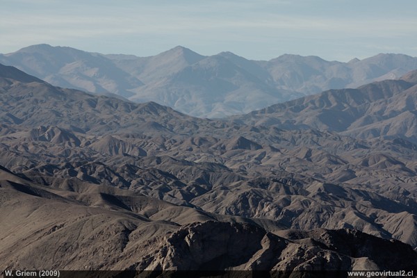 Die Vorkordillera der Atacama Wüste in Chile