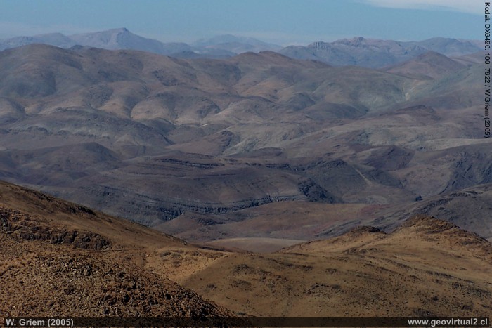 Ausblick vom Tabaco Pass in der Wüste Atacama, Chile