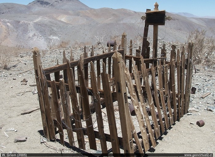 Friedhof der Mine El Bronce in der Region de Atacama - Chile