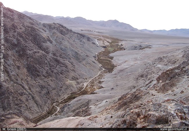 Vista al llano de Carrera Pinto, Región Atacama