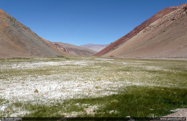 Hoch-Anden-Tal in der Atacama Region, Chile, Strasse zum Pircas Negras Pass