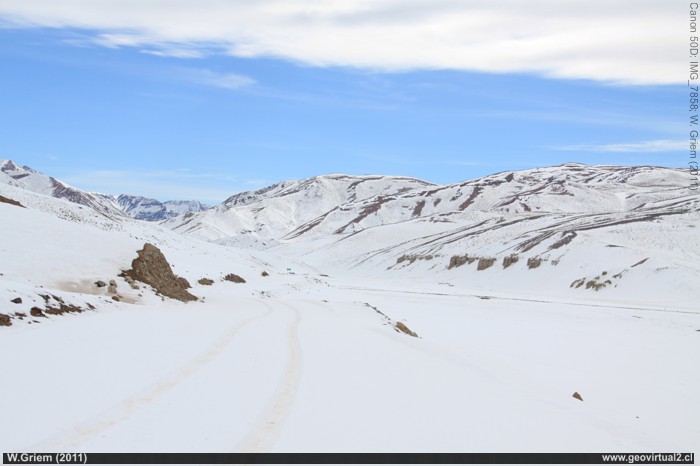 Nieve en el sector Cuevitas - Pircas Negras - Region de Atacama, Chile