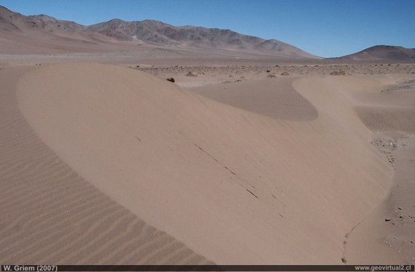 Dunas en el desierto Atacama