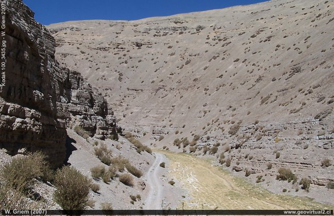La Quebrada El Patón en la Región Atacama, Chile