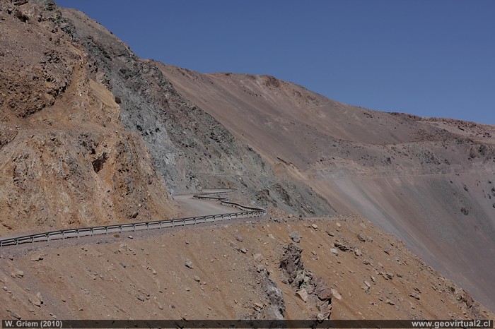 Strasse von Pedernales nach Montandon und Diego de Almagro in der Atacama-Wüste, Chile