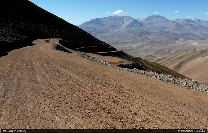 Der Pircas Negras Pass in der Atacama-Wüste, Chile