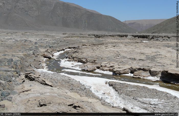 Der Salado Fluss bei Diego de Almagro in der Atacama-Wüste, Chile