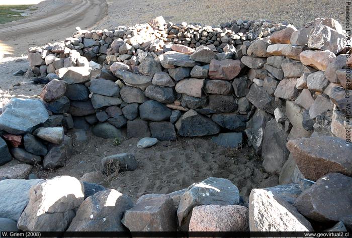 Ruinen am alten Anden-Pass in der Atacama-Wüste, Chile