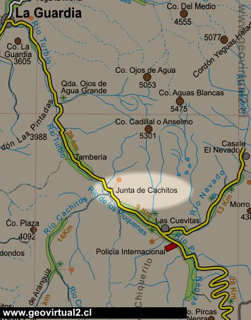 Karte von Junta de Cachitos