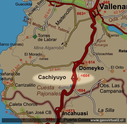 carta Cachiyuyo - Domeyko - Chile