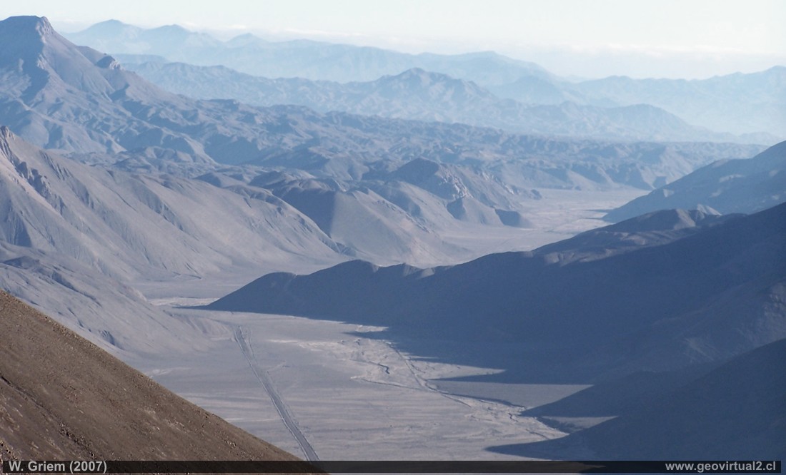 Die Atacamawüste bei Copiapó, im Paipote Tal - Chile