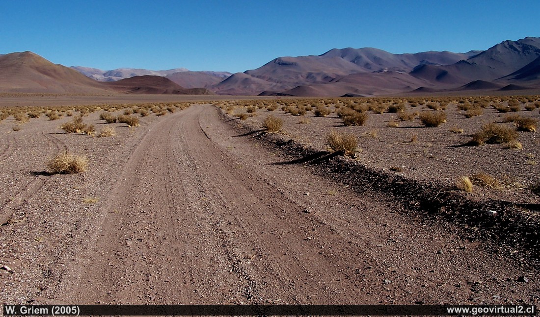 Paisaje del Desierto de Atacama sector Patón, Chile