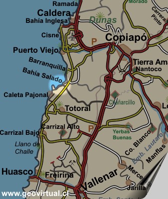 Karte des Bereiches Salado