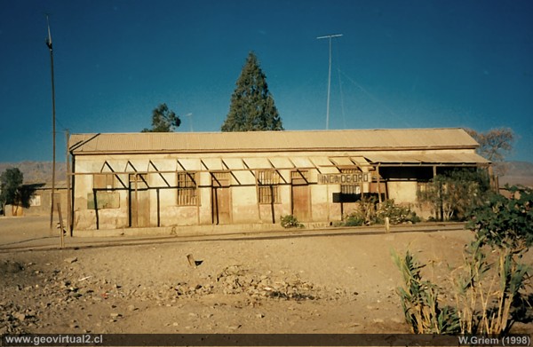Der ehemalige Bahnhof von Inca de Oro in der chilenischen Atacama Wüste