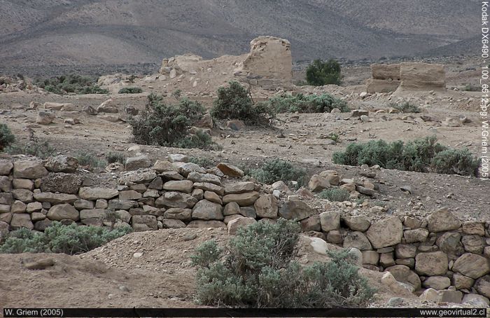 View of Chañarcillo ruins, Atacama Region; Chile