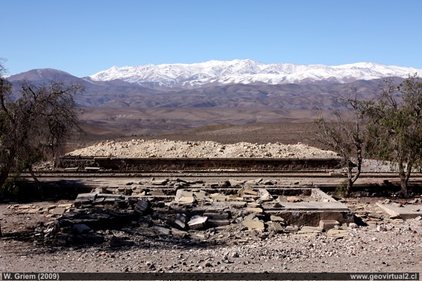 Estación Chañar; linea ferrea longitudinal en Atacama, Chile