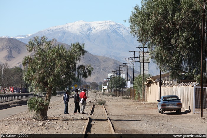 Bodega: Entrada de la vía ferrea a Copiapó, Región de Atacama - Chile